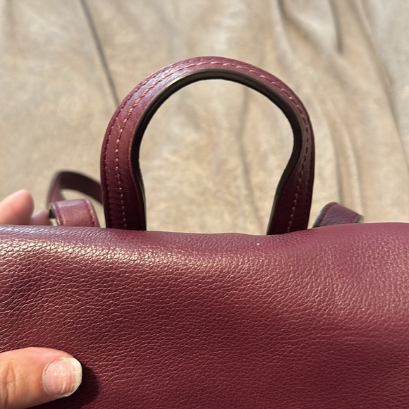Burgundy Coach Mini Backpack - Picture 3 of 7